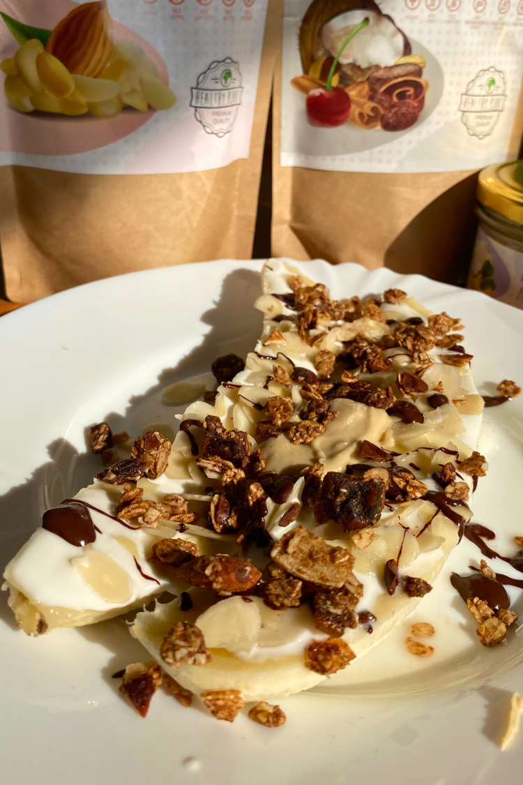 Banana split v zdravej verzii