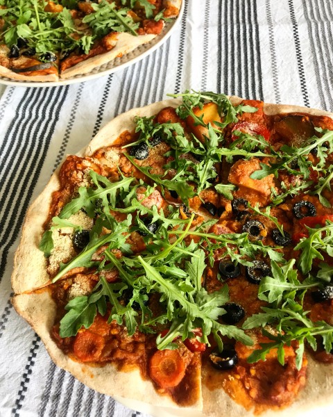 Rýchla vegánska pizza