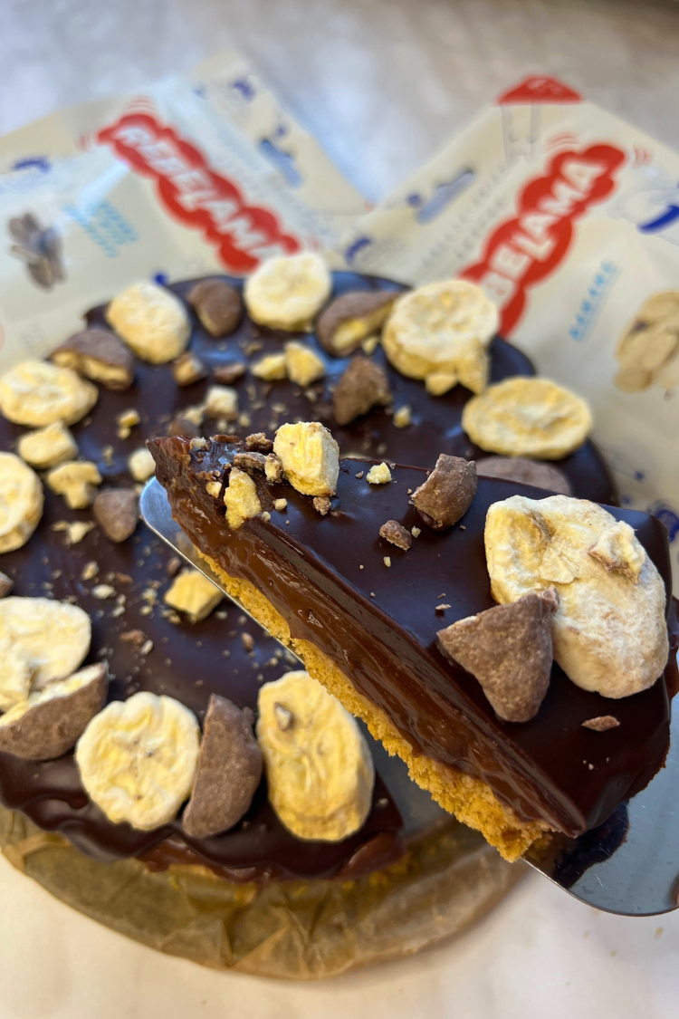 Banánovo-čokoládové potešenie: dezert s lyofilizovaným banánom