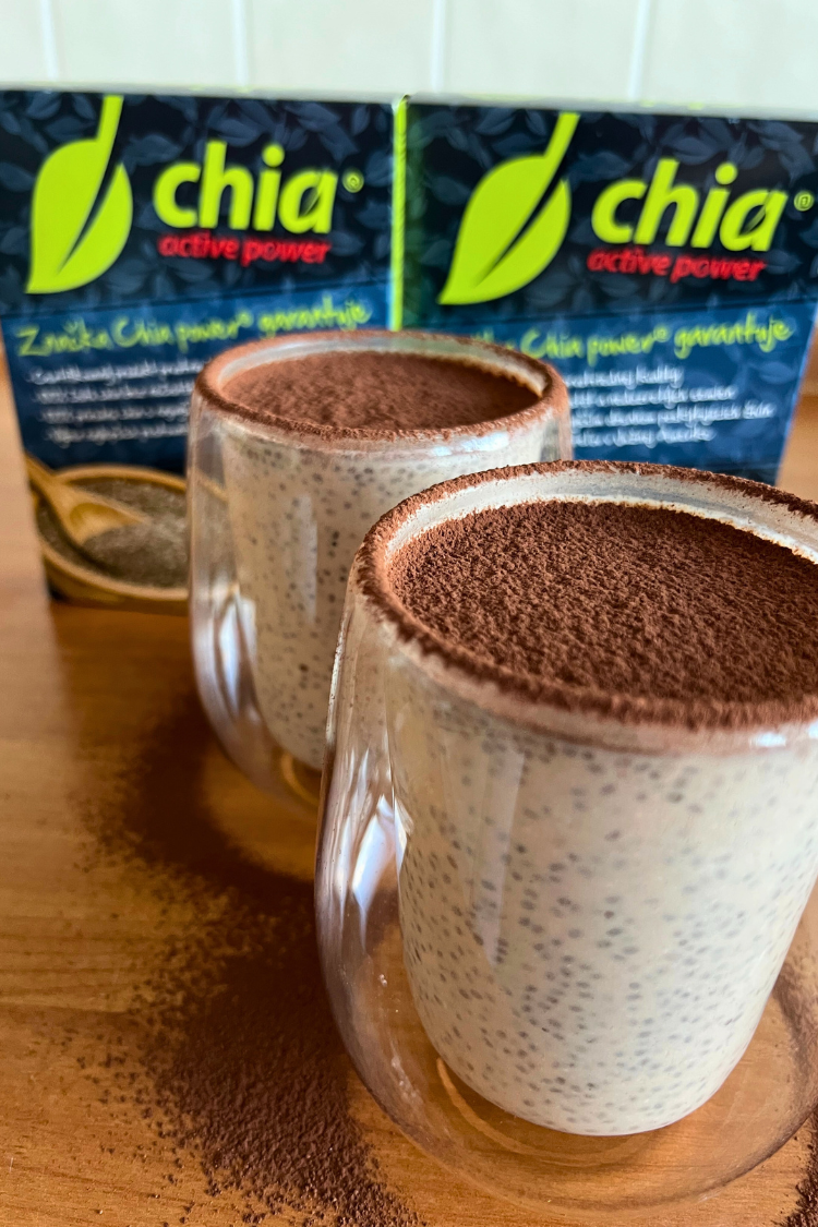 Chia tiramisu puding: Zdravý a rýchly dezert s chuťou tiramisu