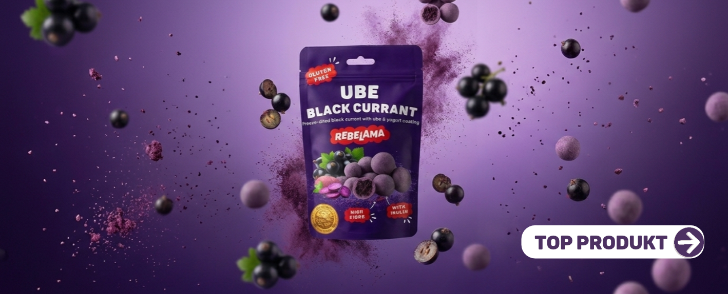 Čierne ríbezle v jogurtovej poleve s ube 40g 443
