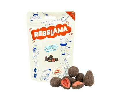Lyofilizované jahody v horkej čokoláde 50G