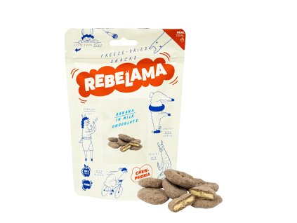 Lyofilizované banány v mliečnej čokoláde 50G