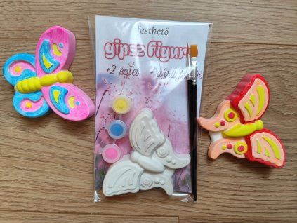 Pillangós gipsz szett