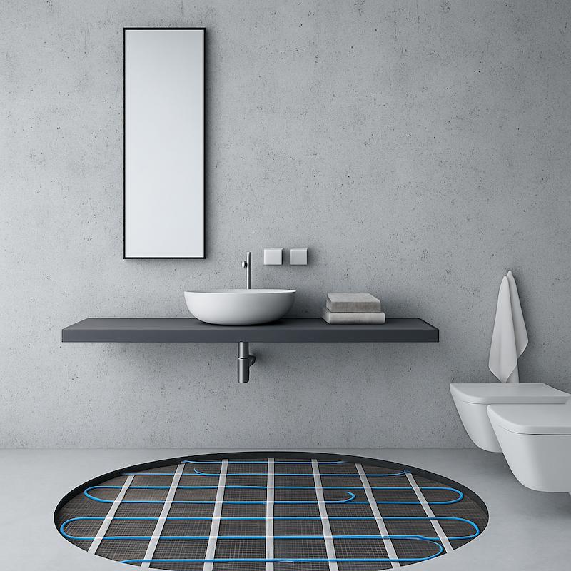 Instalace topné rohože