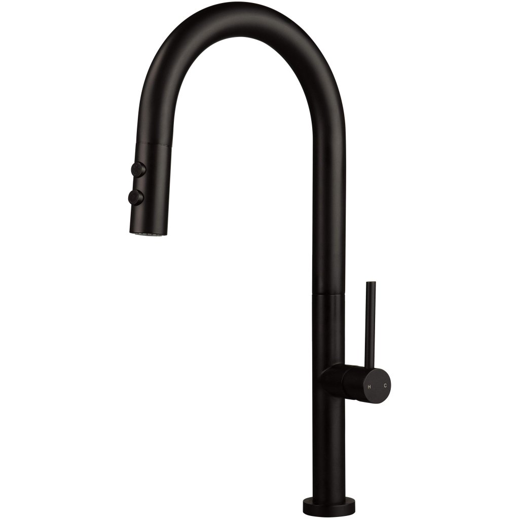 Kitchen tap, with pull-out spout - 2 stream types