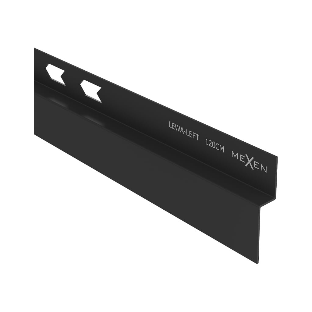Mexen Line-B lišta 120 cm levá, černá matná, 187002120L