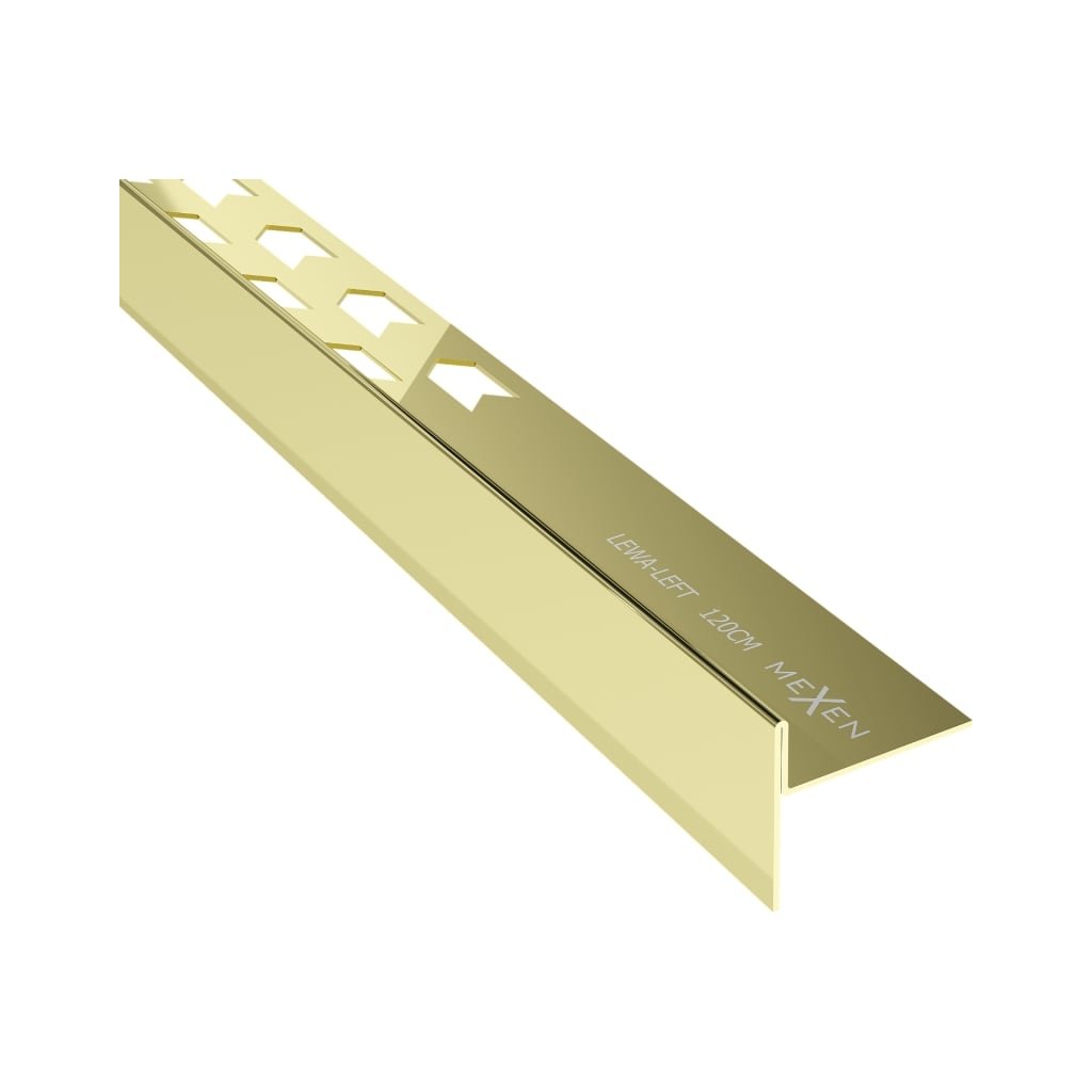 Mexen Line-B lišta 120 cm levá, zlatá lesklá, 185001120L