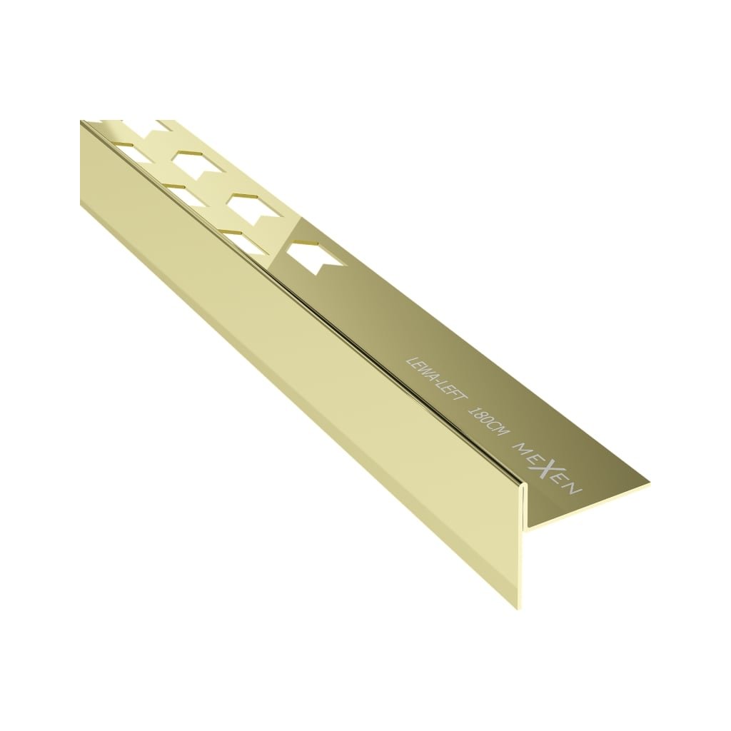 Mexen Line-B lišta 180 cm levá, zlatá lesklá, 185001180L