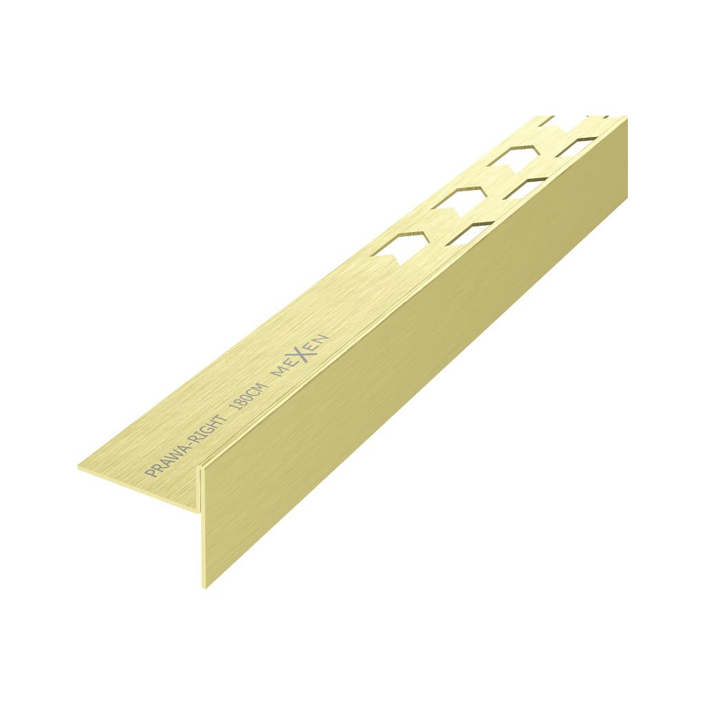 Mexen Line-B lišta 180 cm pravá, zlatá matná, 185501180R