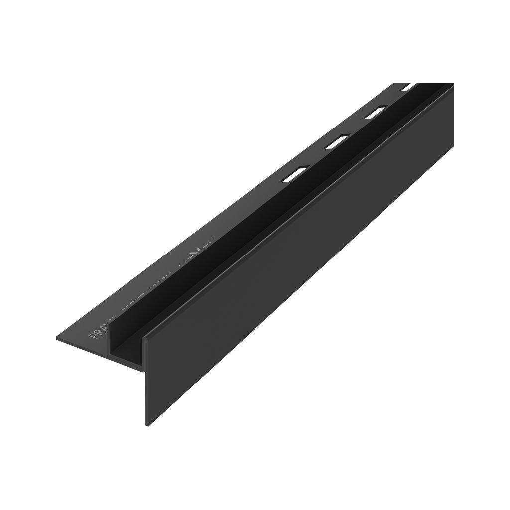 Mexen Line-B lišta na sklo 120 cm pravá, černá matná, 187004120R