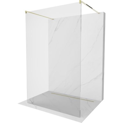 193821 1 mexen kioto priechodna sprchova zastena 150 x 200 cm 8mm cire sklo 2x zlata stabilizacna rozpera 800 150 002 50 00