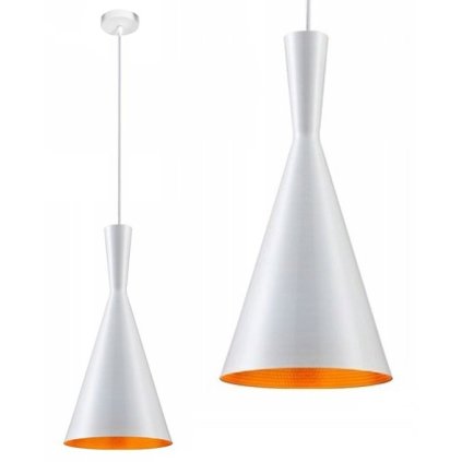 Toolight, závěsné stropní svítidlo COSTA B 1xE27, bílá-zlatá, OSW-00117