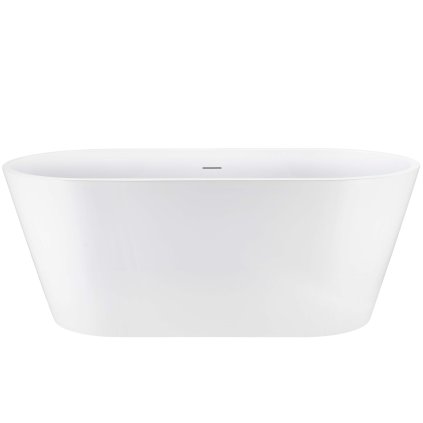 195006 6 rea milano volne stojaca vana 152x73 cm so sifonom a zatkou click clack biela rea w2000