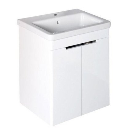 196536 sapho ella umyvadlova skrinka 56 5x65x43cm s umyvadlom city 2x dvierka biela 70065 el065 3030 01
