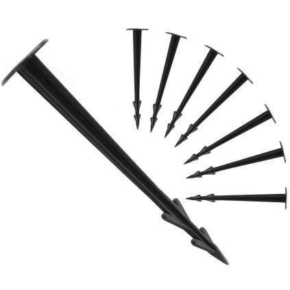 Bluegarden, Kolíky na agrotextilii 100ks, černá, OGR-05004