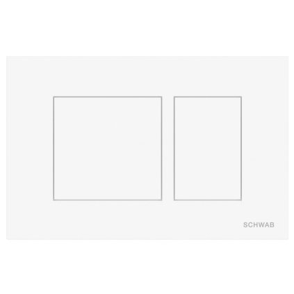 SCHWAB, SCHWAB CERES ovládací tlačítko, 246x159 mm, bílá lesk, P67-0130-0250