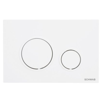 SCHWAB, SCHWAB VELA ovládací tlačítko, 247x165 mm, bílá lesk, P47-0130-0253