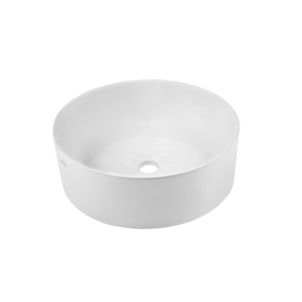 Invena Kos, keramické umyvadlo na desku 415x415x135 mm, bílá lesklá, INV-CE-38-001-C