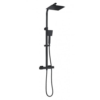 56569 4 mexen tim sprchovy set s termostatickou sprchovou bateriou s hornym uchytenim cube cierny 3 4 1 2 78910 70 77250 70