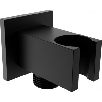 Mexen CUBE, podomítkové rohové připojení ruční sprchy 1/2", černá, 79300-70
