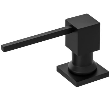 Sink Quality Quatro, dávkovač saponátu pro kuchyňský dřez 400ml, černá matná, GMA-DOK-BK