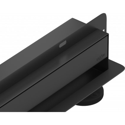 Mexen Flat nerezový sprchový žlab na zeď 60 cm vzor WALL, černý, 1730060