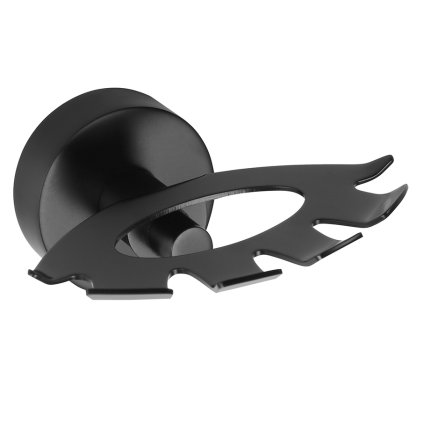 Sapho, X-ROUND BLACK držák kartáčků, černá, XR901B