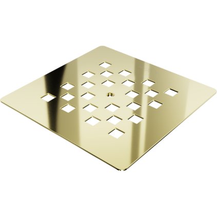 Mexen Stone+, krytka sifonu pro sprchovou vaničku, zlatá lesklá, 44910050