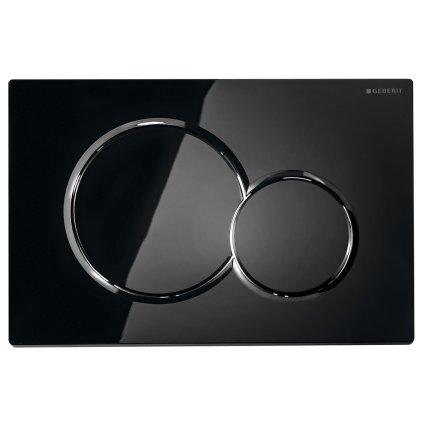 Geberit Sigma01 - Ovládací tlačítko Sigma01, černá lesklá, 115.770.DW.5