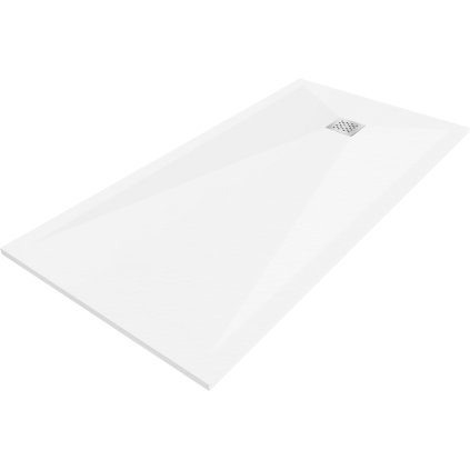 Mexen Stone+, obdélníková vanička z minerálního kompozitu 200 x 90 cm, bílá, 44109020