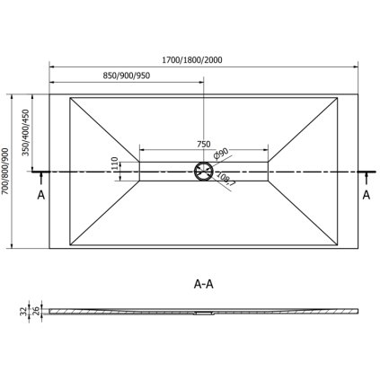 202086 mexen toro smc obdlznikova sprchova vanicka 200 x 90 cm biela 43109020