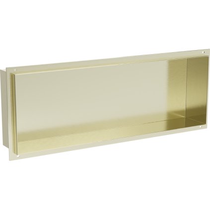 Mexen X-Wall-NR, polička na zapuštění pod obklad bez límce 60 x 20 cm, zlatá lesklá, 1951602010