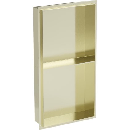 Mexen X-Wall-NR, polička na zapuštění pod obklad bez límce 60 x 30 cm, zlatá lesklá, 1951603010S