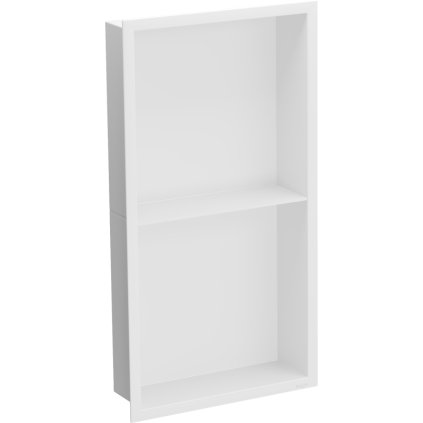Mexen X-Wall-R, polička na zapuštění na obklad s límcem 60 x 30 cm, bílá, 1920603010S