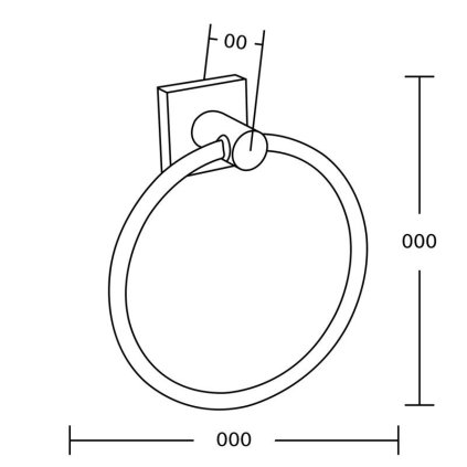 57442 mexen prislusenstvo rufo drziak na uteraky ring chrom 7050932 00