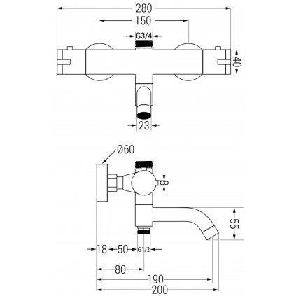 44314 2 mexen kai termostaticka vanova sprchova bateria grafitova 77900 66