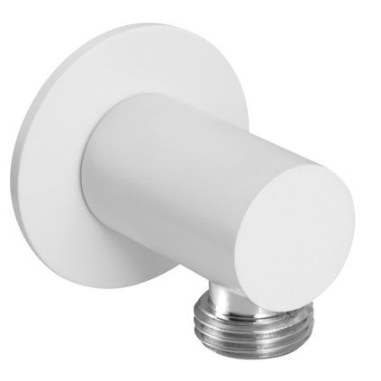 Sapho, Vývod sprchy, kulatý, tenká krytka, bílá matná, SG202BI