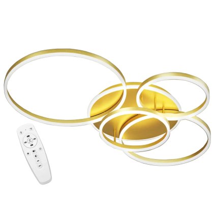 Toolight, LED stropní svítidlo APP1057-C, zlatá, OSW-08884