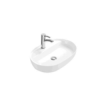 Mexen Adel, umyvadlo na desku 60 x 41 cm, bílá, 22166000