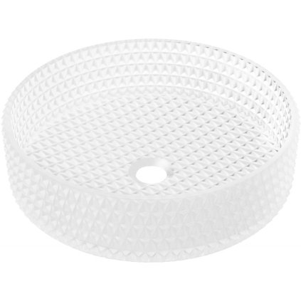 Mexen Aura, skleněné umyvadlo na desku 39 x 39 cm, matné sklo, 24013930