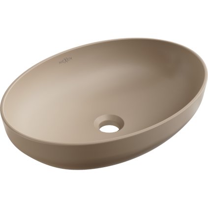 Mexen Cornelia, umyvadlo na desku 50 x 36 cm, cappuccino matná, 21885064