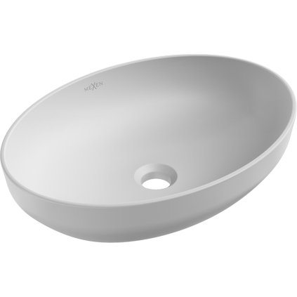 Mexen Cornelia, umyvadlo na desku 50 x 36 cm, platinová matná, 21885063