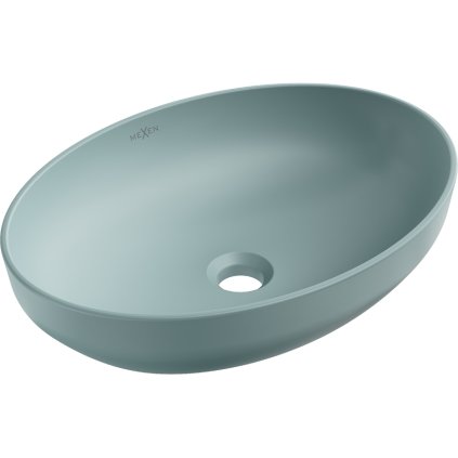 Mexen Cornelia, umyvadlo na desku 50 x 36 cm, světle zelená matná, 21885048