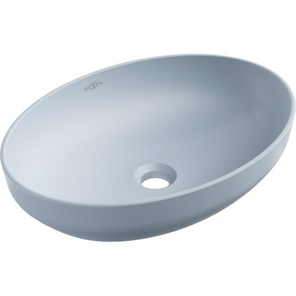 Mexen Cornelia, umyvadlo na desku 50 x 36 cm, šedo-modrá matná, 21885069