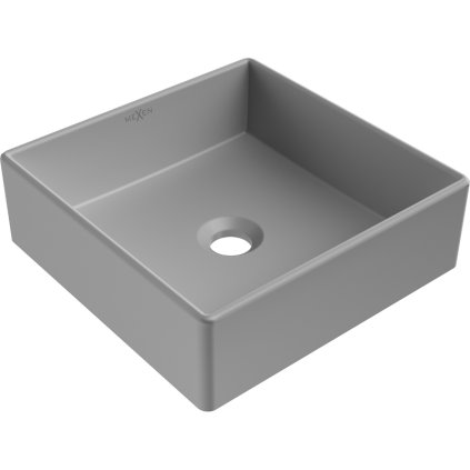 Mexen Goya, umyvadlo na desku 35 x 35 cm, světle šedá matná, 22183561