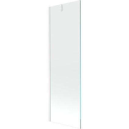 Mexen Next, vanová zástěna 1-křídlová 60 x 150 cm, fixní křídlo, 6 mm čiré sklo, bílý profil, 895-060-000-00-00-20