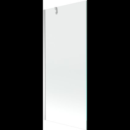 Mexen Next, vanová zástěna 1-křídlová 80 x 150 cm, fixní křídlo, 6 mm čiré sklo, chromový profil, 895-080-000-00-00-01