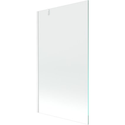 Mexen Next, vanová zástěna 1-křídlová 90 x 150 cm, fixní křídlo, 6 mm čiré sklo, bílý profil, 895-090-000-00-00-20