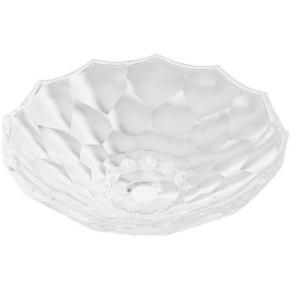 Mexen Inga, skleněné umyvadlo na desku 44 x 44 cm, čirá, 24074400